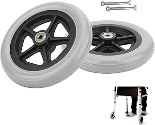 LIGUOYI 2 Pcs Wheelchair Front Caster Wheels Replacement Wheel for Rollators 8