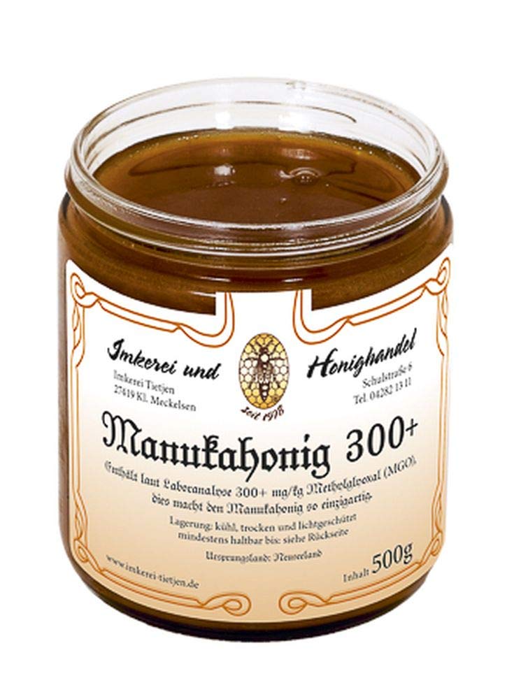 Imkerei Nordheide - Manuka Honig MGO 300+ (500 g) aus Neuseeland, im Glas | Laborgeprüft, reines Naturprodukt | Berufsimkerei seit 1978