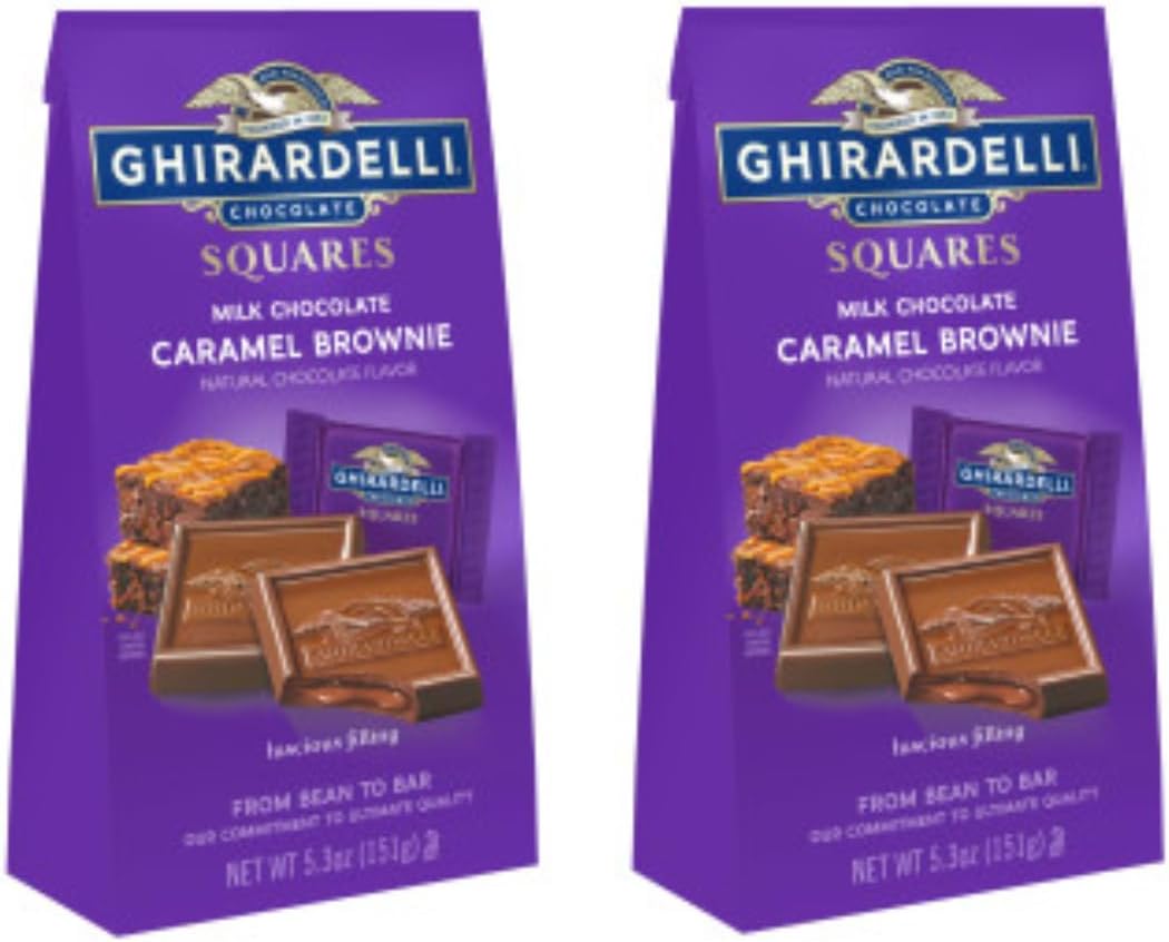 Ghirardelli Milk chocolate Caramel Brownie Pack of Two