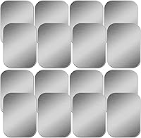 Vista 10 de SALEX Adhesivos metálicos para teléfono para montaje magnético. Juego de 16 placas de metal magnéticas dentro de la carcasa del teléfono celular.