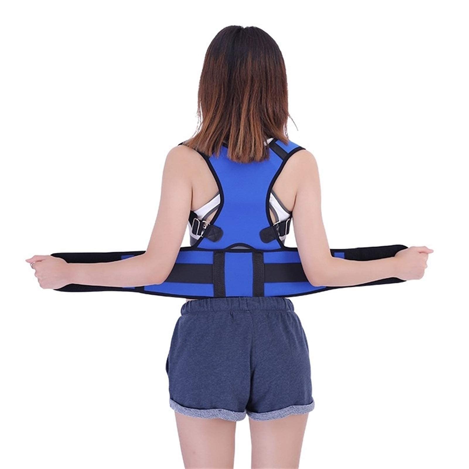 Cintura di Sostegno per la Schiena Postura Corsetto Supporto per la Schiena Supporto per la Schiena degli Uomini Spalla di Supporto Correttore per la Postura della Spalla Protezione per la Schiena