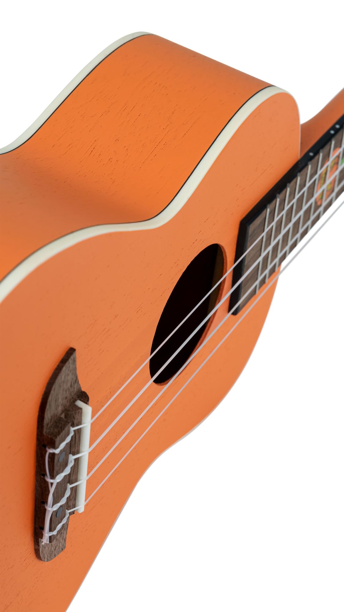 Ortega Guitars Ukulélé Concert Acoustique – Série Custom Built Halloween Edition – Okoumé, Orange (RUHW)