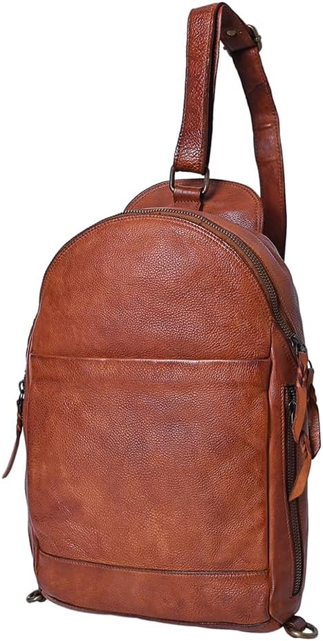 Spaghetti Western Sling Vintage Genuine Leather Women Bag Handbag Purse