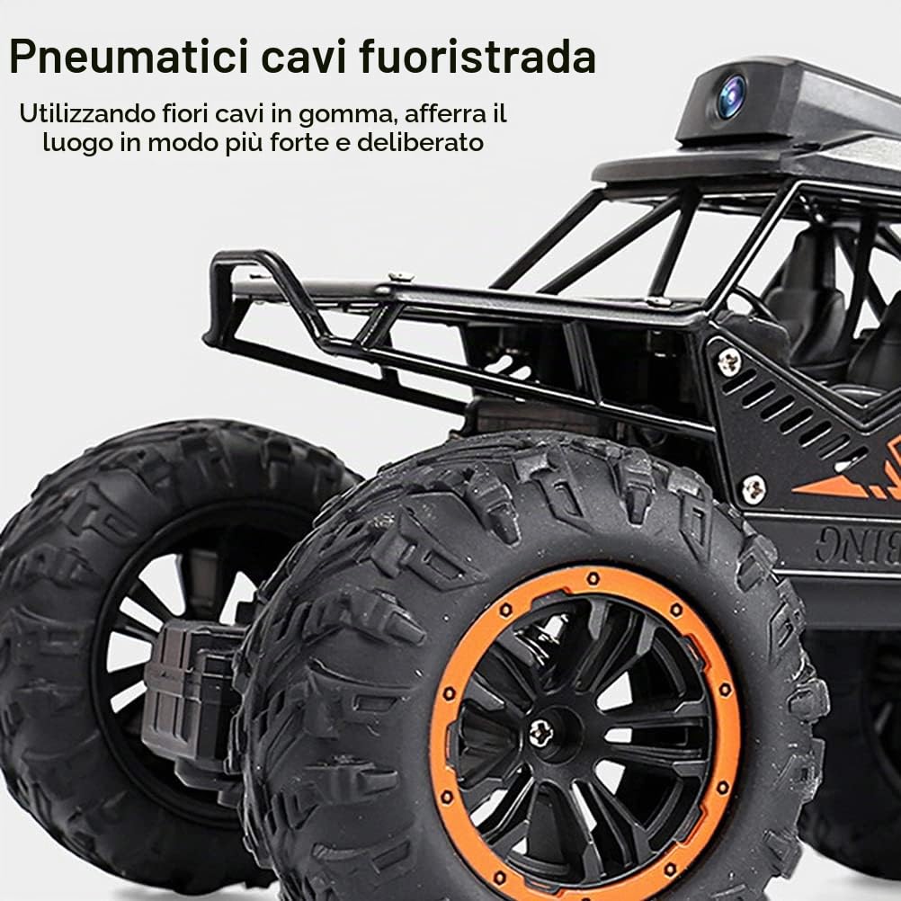 Auto telecomandata con telecamera 5W, 2.4Ghz Off-Road Remote Control Truck ad alta velocità veloce corsa elettrica Hobby Toy per gli adolescenti adulti