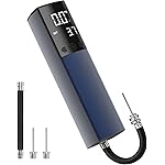 Pumteck Electric Ball Pump, Smart Air Pump Portable Fast Ball Inflation with Precise Pressure Gauge and Digital LCD Display for Football Basketball Volleyball Football (2 Pin and 1 Spout)
