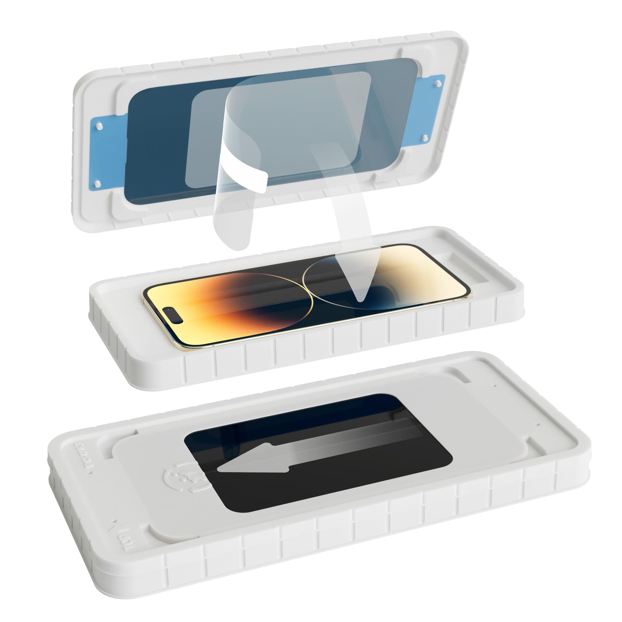 Casely Screen Protector for iPhone 14 Pro Max Premium Tempered Glass Screen Protector