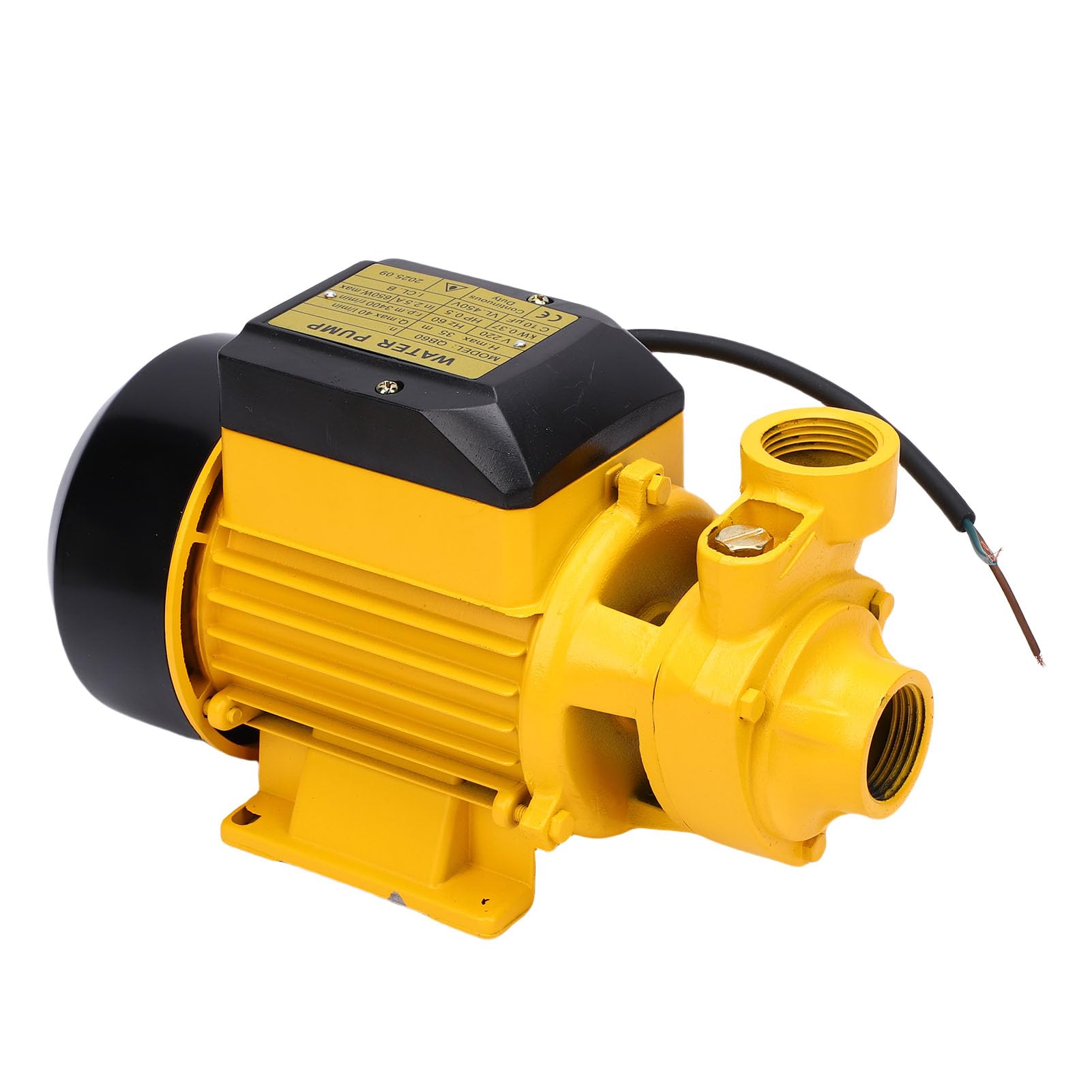 SEAFRONT Pompa Centrifuga Acqua 650W, Portata 40L/min, Prevalenza 35m per | Ingresso e Uscita NPT da 1 Pollice, Struttura in Ghisa e Lega di Alluminio, Doppio Cuscinetto a Sfere per Funzionamento