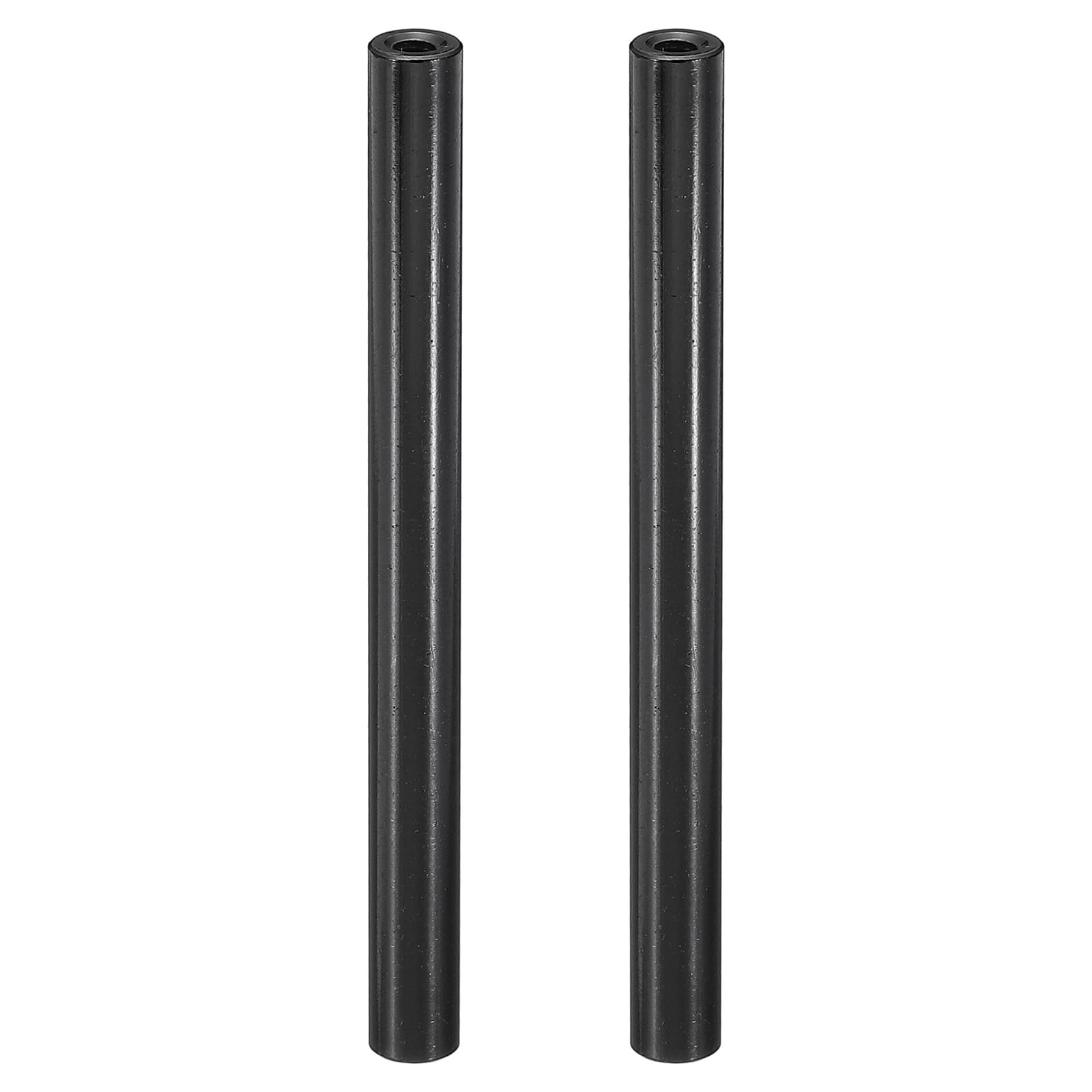 PATIKIL M3 Aluminum Spacers, 2 Pcs Metal Spacer Aluminum 3mm ID x 6mm OD x 70mm L Threaded Spacer Screw Standoff Round for RC Car Drones Motherboard, Black