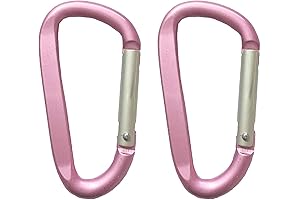Large Durable Aluminum D-Ring Carabiner Clips for Keychain Camping Accessories