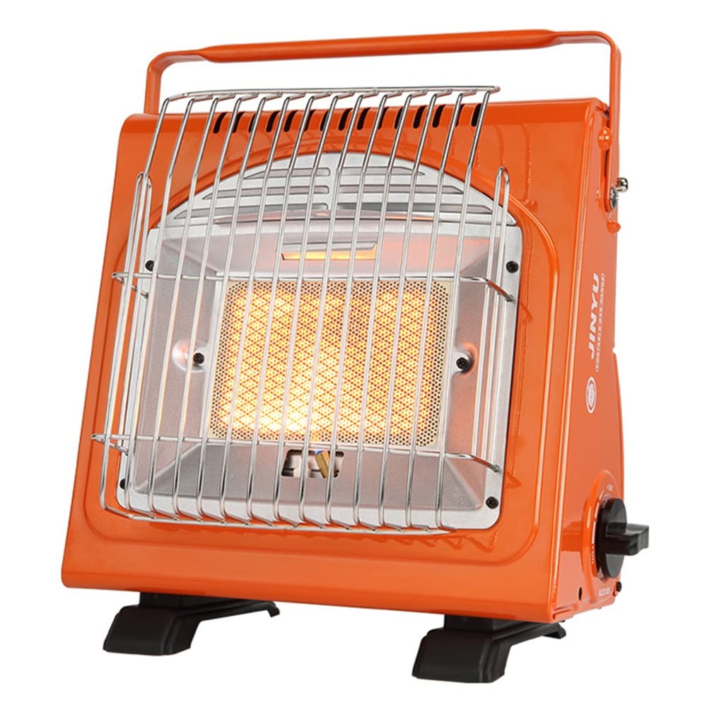 GQJNHUI Portable Gas Heater,Butane Cassette Space Heater,Camping Gas Stove  Liquefied Car Heater,Suitable For Ice Fishing Hiking,275 * 275 * 180mm  (Color : Orange) : Amazon.co.uk: Sports u0026 Outdoors