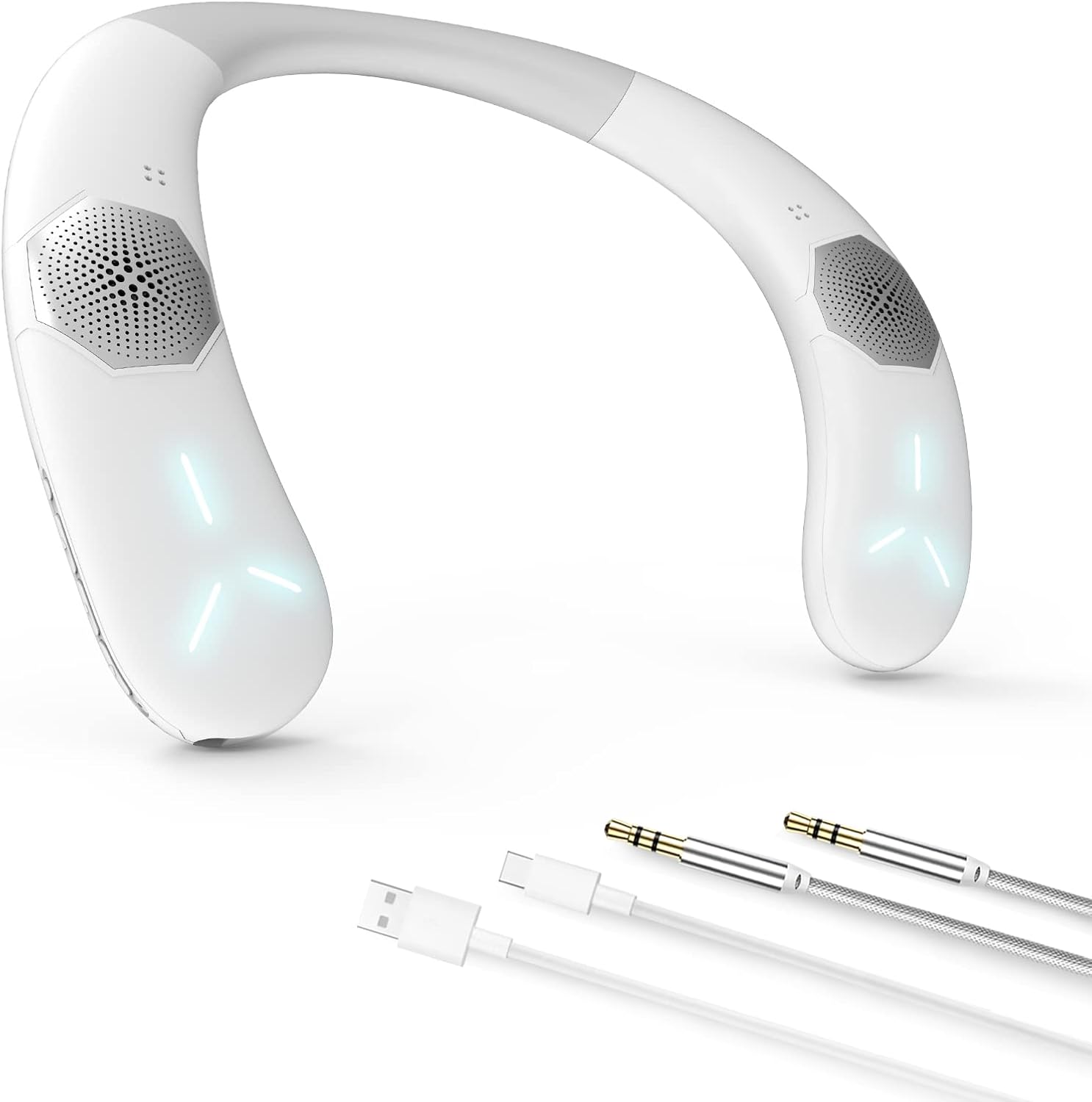 ENUOSUMA Neckband Bluetooth Speaker Neck Speaker 3D Stereo Sound