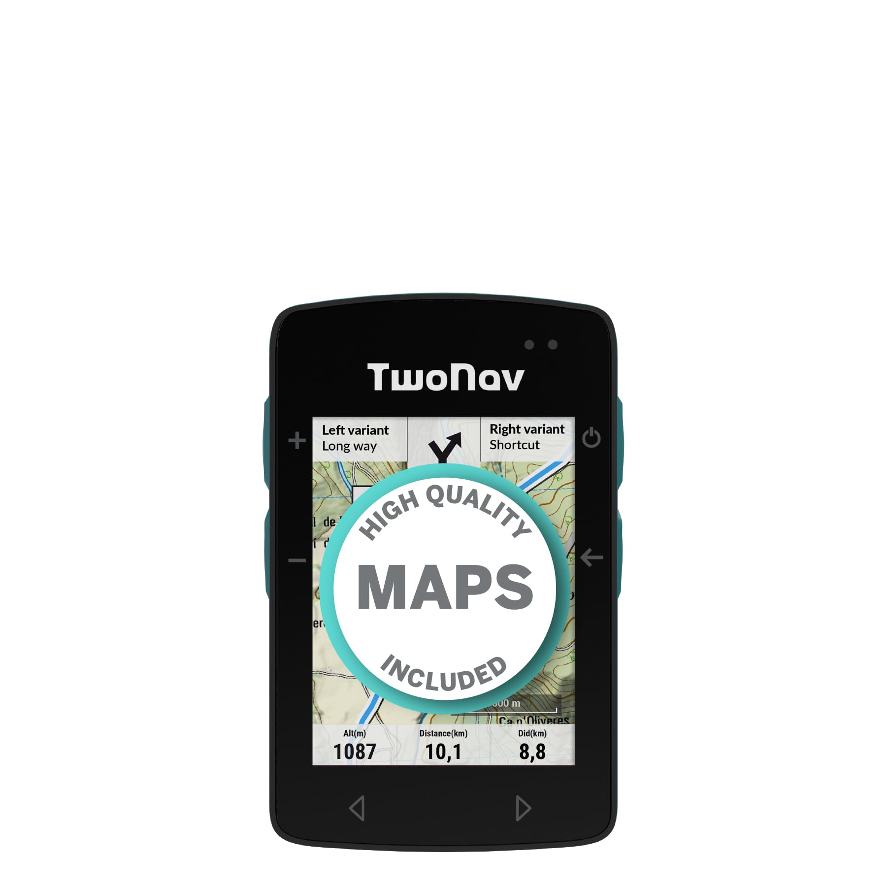TwoNav ROC (32 GB) + Maps Included, GPS Bike Computer with 2.7-inch Screen for MTB, Cycling, Gravel or bikepacking