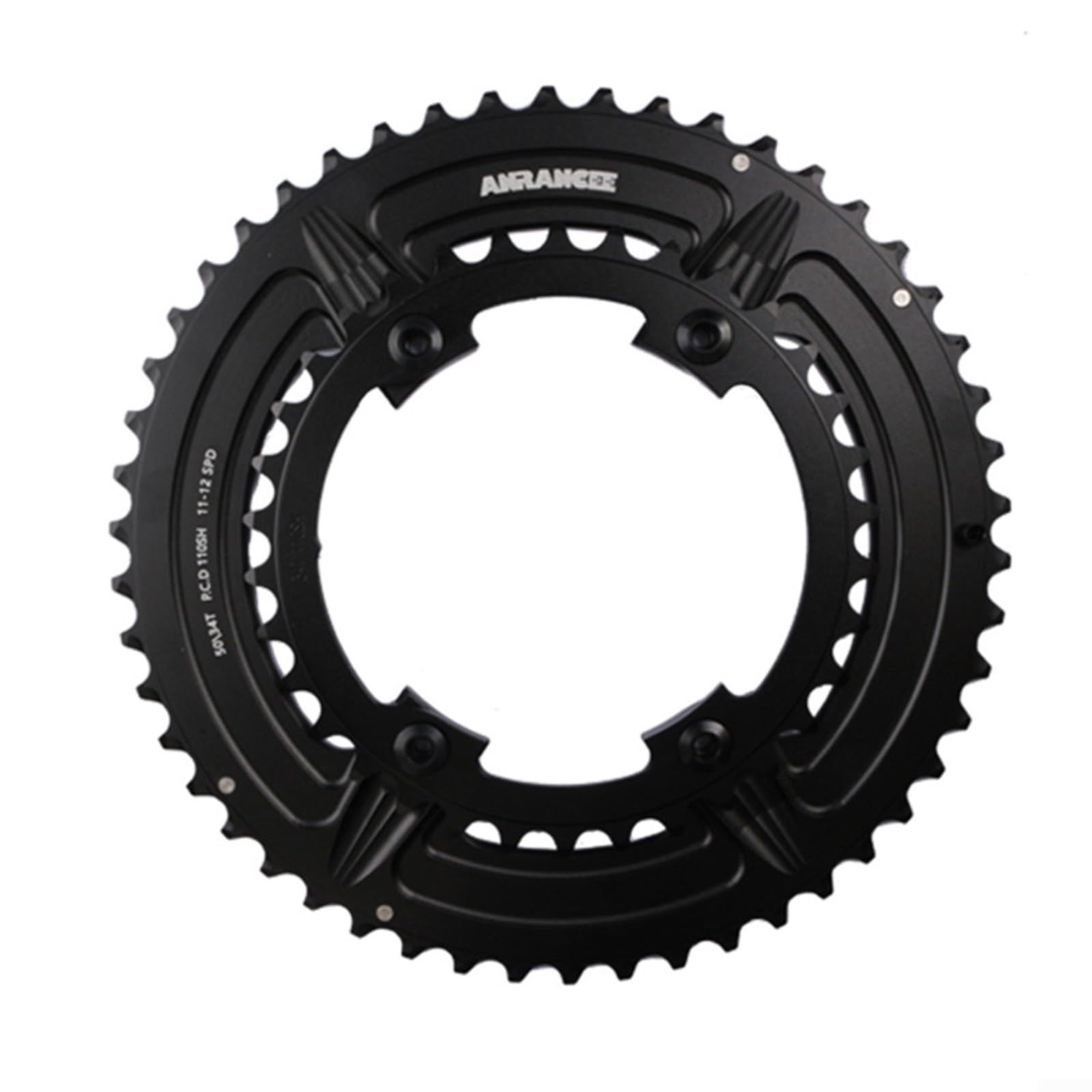 Set di corone per bici da strada per 105/Ultegra/Dura-Ace (50-34T/52-36T/53-39T), 7075-T651 in alluminio lavorato a CNC doppia corona 110BCD, compatibile con guarniture R7000/R8000/R9100 (34/50T)