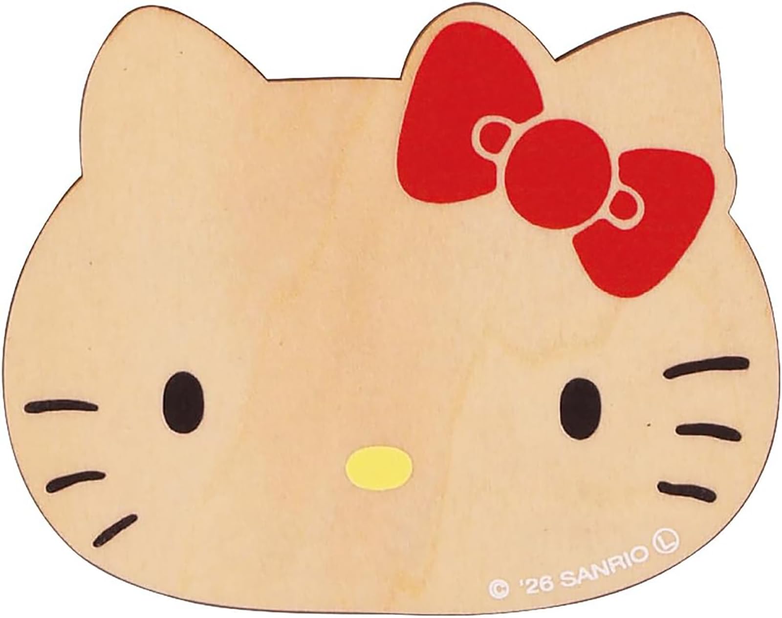 ハローキティ 顔型デザイン木製テーブル Amazon｜サンリオ (SANRIO) ハローキティ コースター 木製 ダイカット