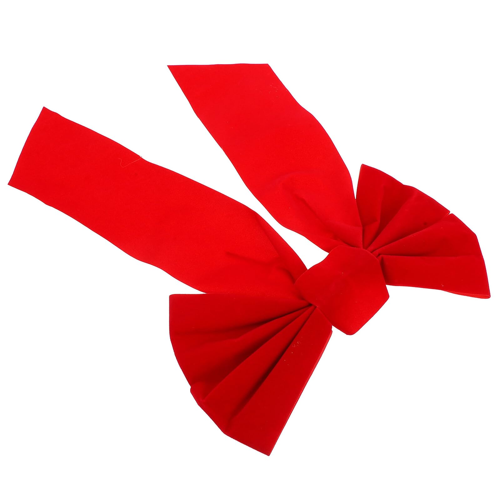Lazos grandes de terciopelo rojo para árboles de Navidad y guirnaldas exteriores