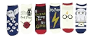 Hogwarts Hedwig Owl Post Ankle Socks 6 Pair Pack
