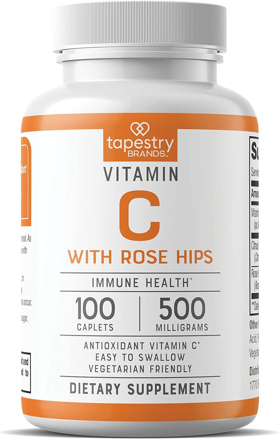 Tapestry Brands Vitamin C with Rose Hips 500mg Tablets