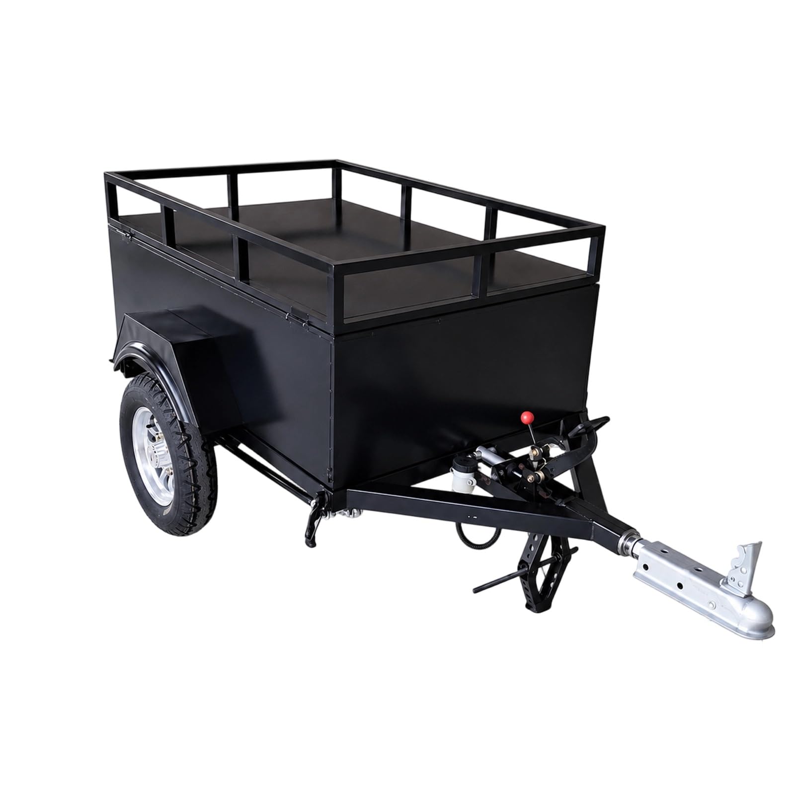 Remorque Vélo Cargo, Chariot Acier Lourd pour Vente de Rue | 150 lb + rangement pliable, vélos & tricycles – parfait pour marchands ambulants et étals