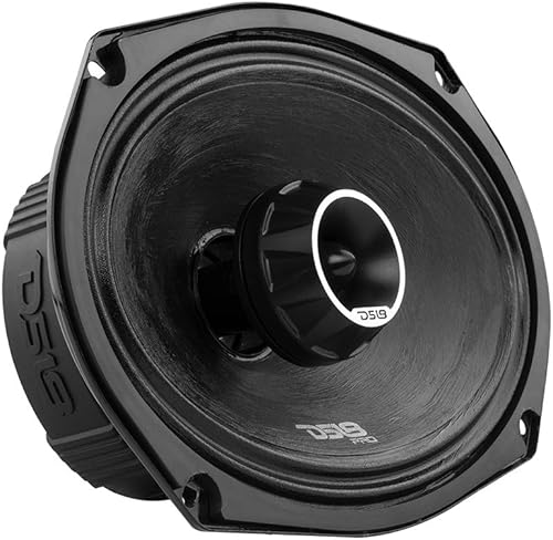 DS18 PRO-ZT69 - Altavoces de rango medio de audio profesional de 6 x 9 pulgadas con tweeter de bala integrado de 4 ohmios, 550 W máx, 275 W, RMS,