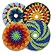 Buena ONDA MayaFlya Pocket Disc 4 Pack - Amazing Flexible Frisbees, Dog Toy, Best Gifts for Kids and Adults, Ultimate Sports Game, Super Fun Indoor Play and Outdoor Games