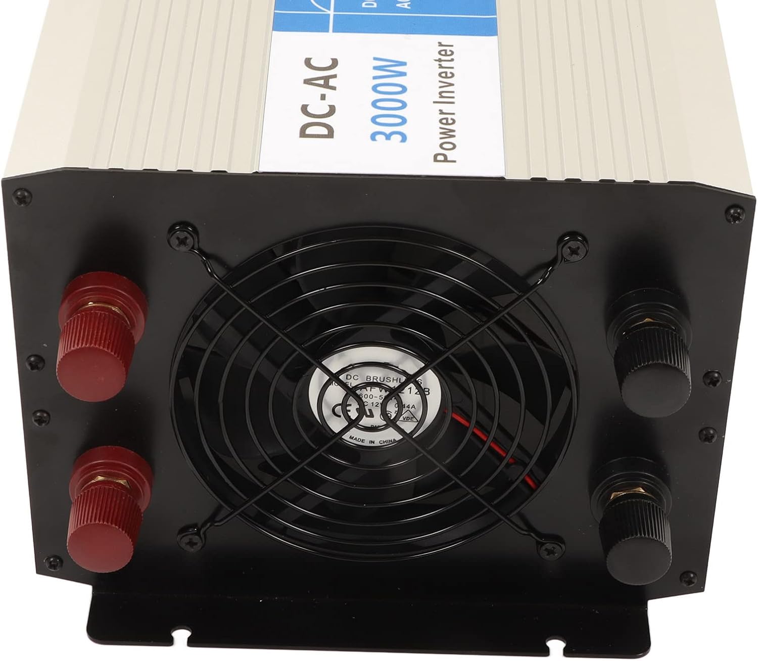 Inversor de Corriente de Onda Sinusoidal Pura de 3000 W Enchufe de CA Dual 5 V 2.1 A Puerto USB Alta Tasa de Conversión Inversor de Corriente de CC A CA con Ventilador de Refrigeración y Pantalla