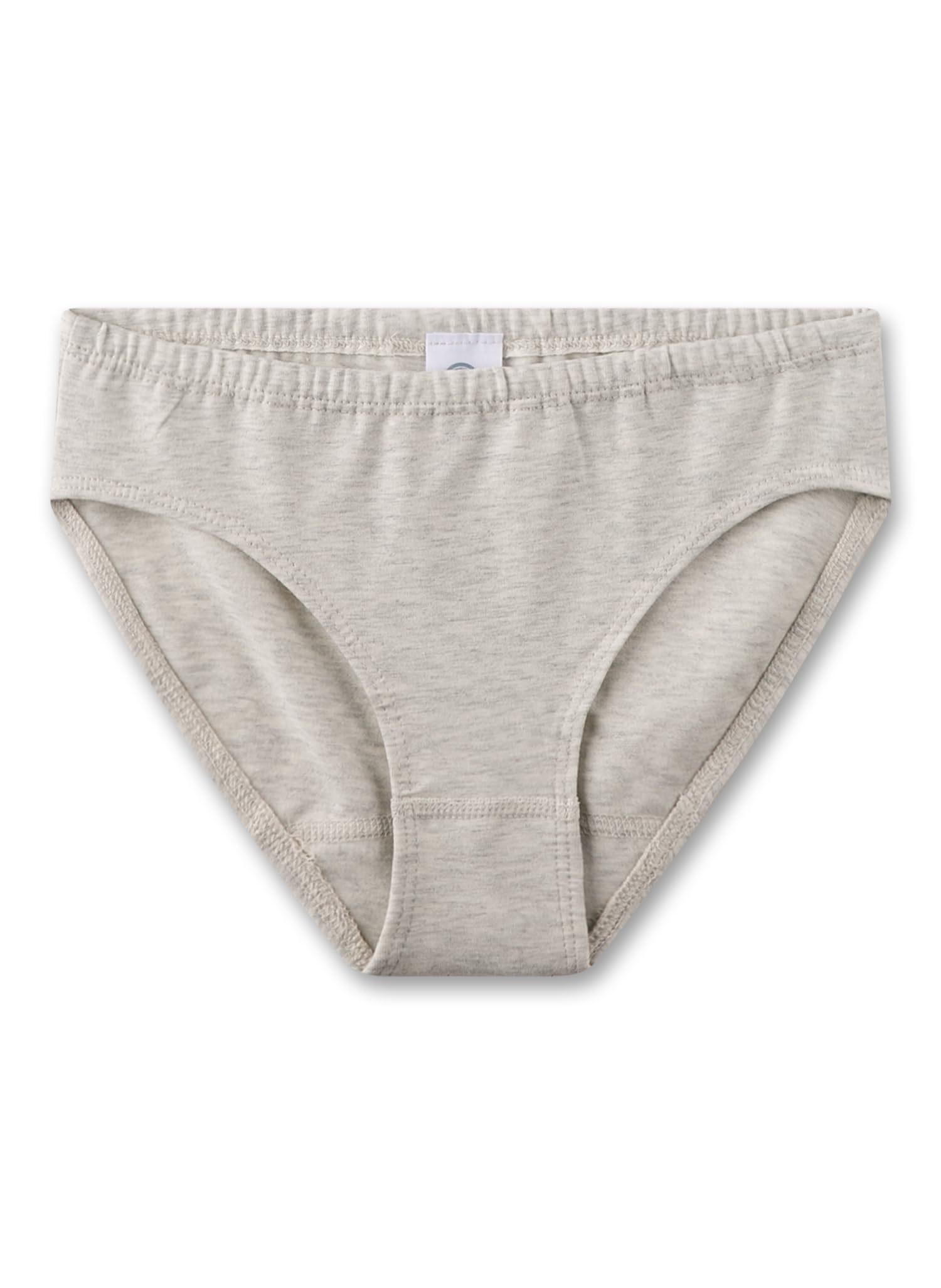 Sanetta Mädchen-Rioslip (Dreierpack) beige & grau Leo-Print | Hochwertige und nachhaltige Unterhose für Mädchen aus Baumwoll-Mix. Inhalt: 3er Set Unterwäsche für Mädchen