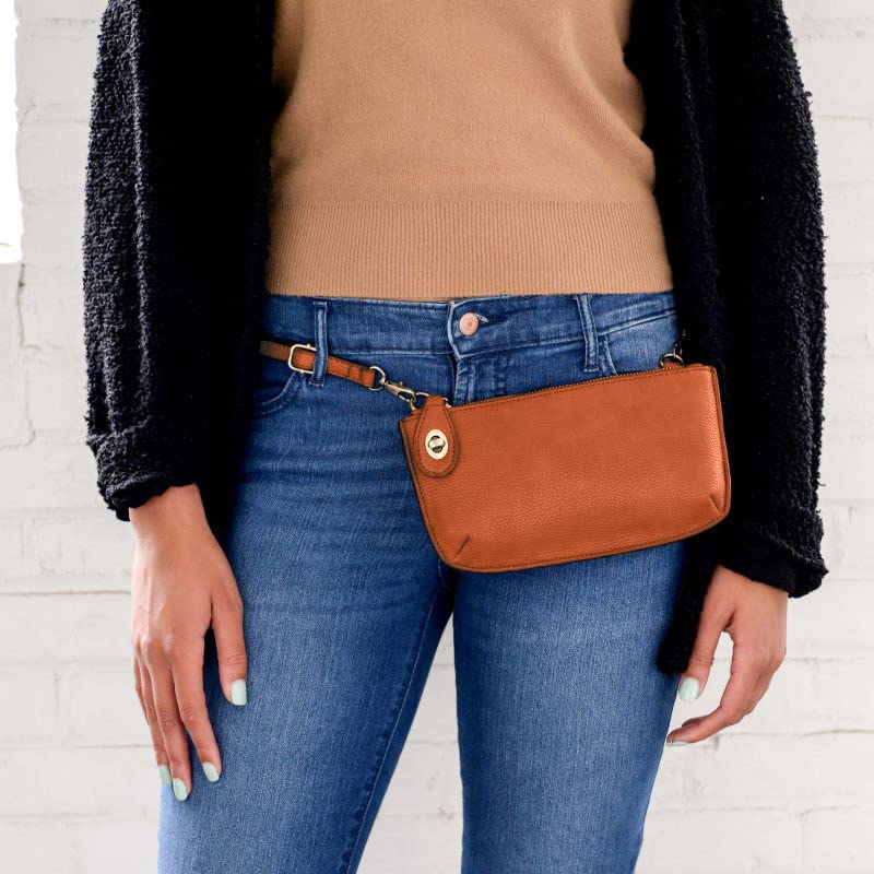 Image of Joy Susan Women's Fashion Purse Mini Crossbody Wristlet Clutch Handbag - Mango Tango