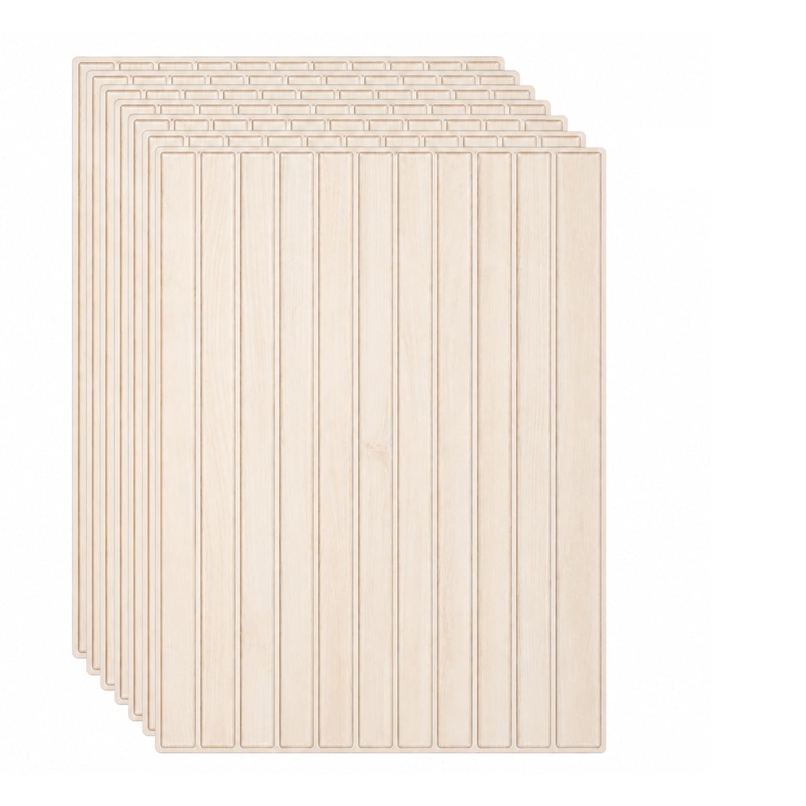 GoDyna 10-Pack 3D Peel and Stick Wall Panels, Thick PVC Timber Grain Decorative Backsplash Tiles, Waterproof & Heat Resistant Self-Adhesive Wall Stickers for Kitchen Bathroom Bedroom (10)