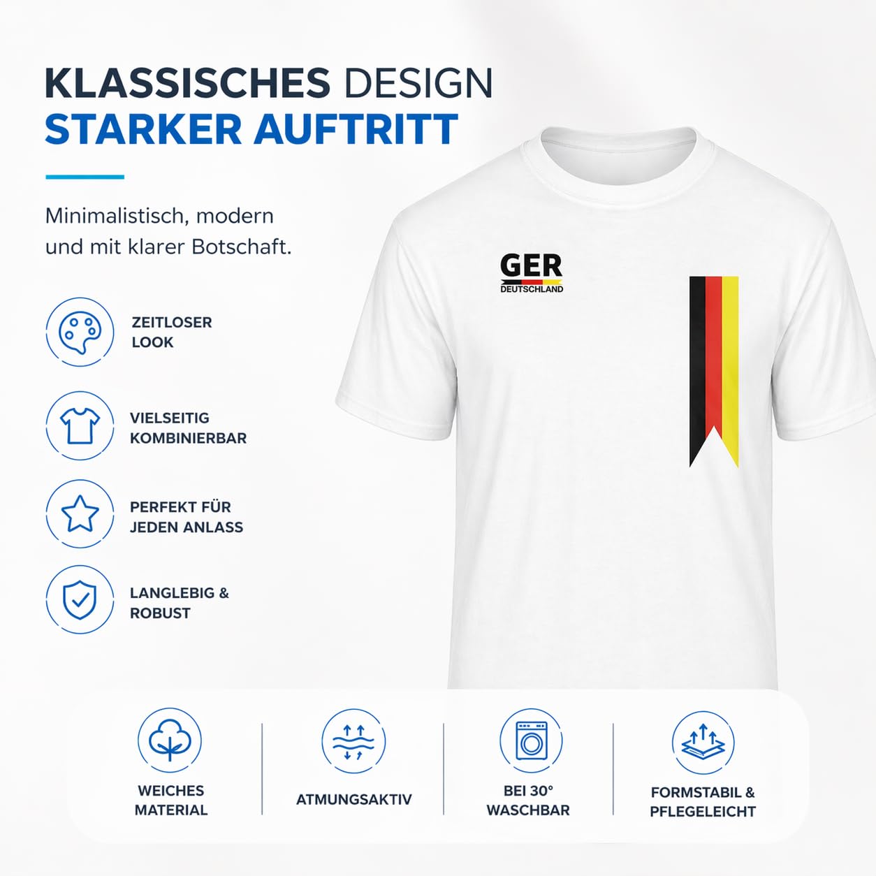 Maillot Allemagne Euro 2024 – Coupe d'Europe de football Allemagne – Unisexe & extra doux – Homme & Femme