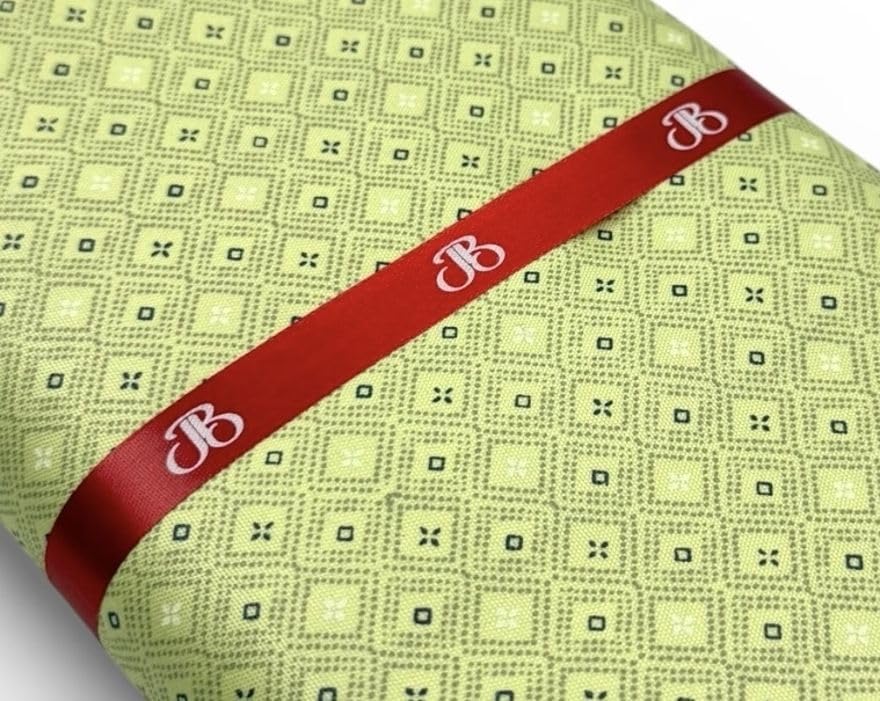 Image of JHABAK'S Unstitched Print Shirt Fabric for Men - Polycotton Material - 2.25Meter Shirt Piece Cloth