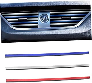 Totority 10 Peças Acessórios De Carro Interior Decoração De Interior De Carro Acessórios De Interior De Automóveis Faixa De Ventilação De Carro Interior De Veículo Guarnição De Ventilação