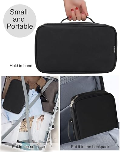 Miniatura 4 de Pincel de maquillaje cosmético Travelmall profesional para maquilladores estuche organizador con correa bolso de mano para cosméticos multifuncional