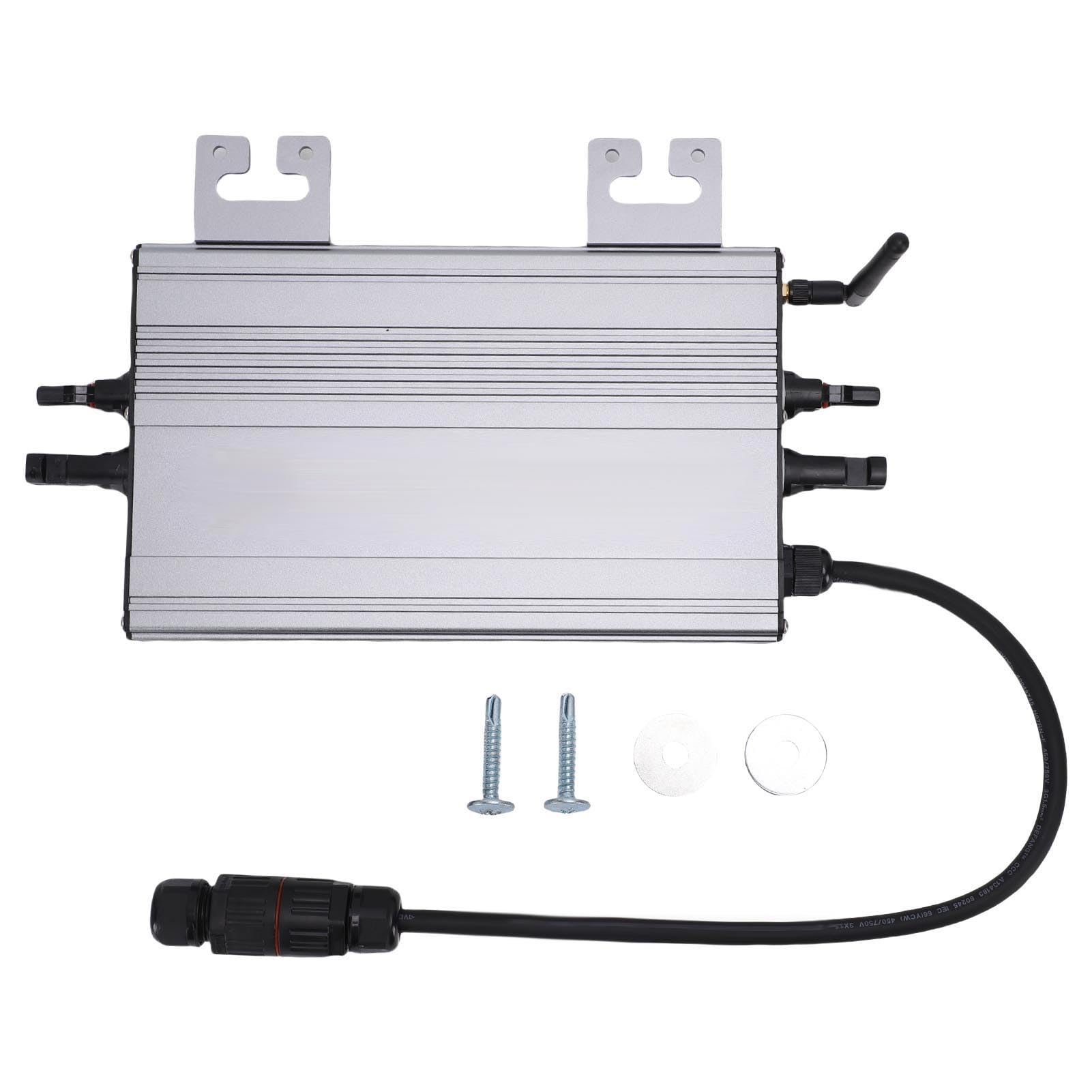 Solar Grid Tie Wechselrichter 1000W mit WiFi, DC 20V auf 60V PV Module oder DC 36V/48V Batterie Eingang MPPT Mikro Wechselrichter, AC 180V auf 265V Ausgang IP65 Wasserdicht App Überwachung