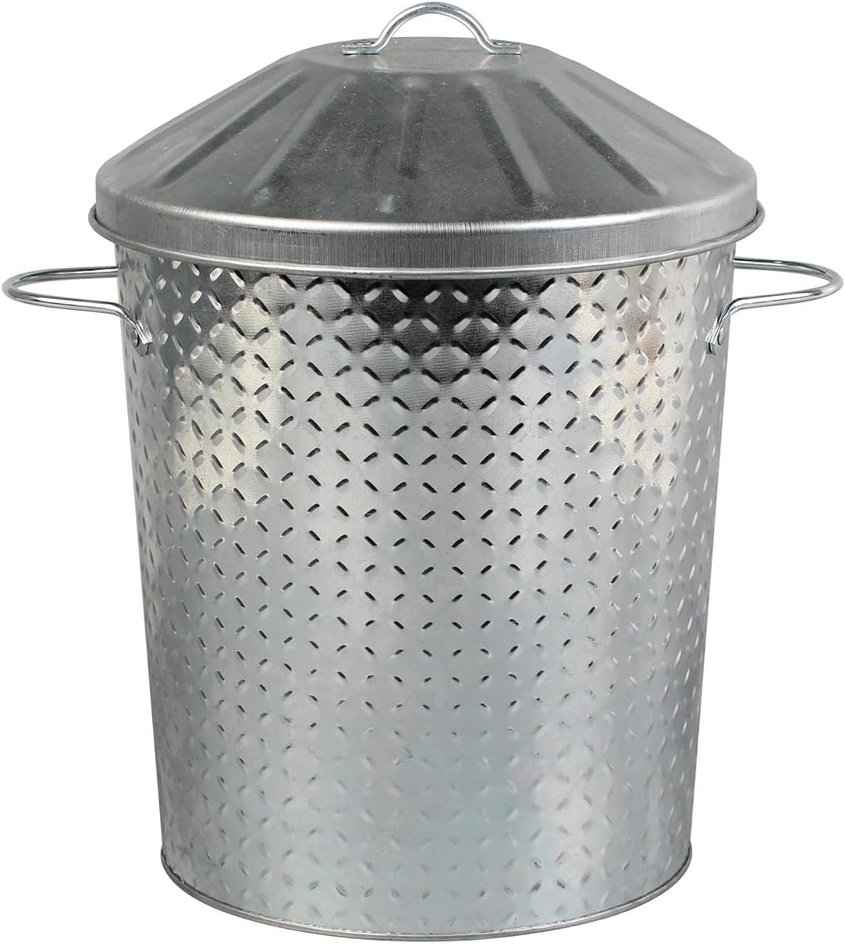 4 x Large 90L Litre Galvanised Steel Metal Bin Ideal for Animal Feed