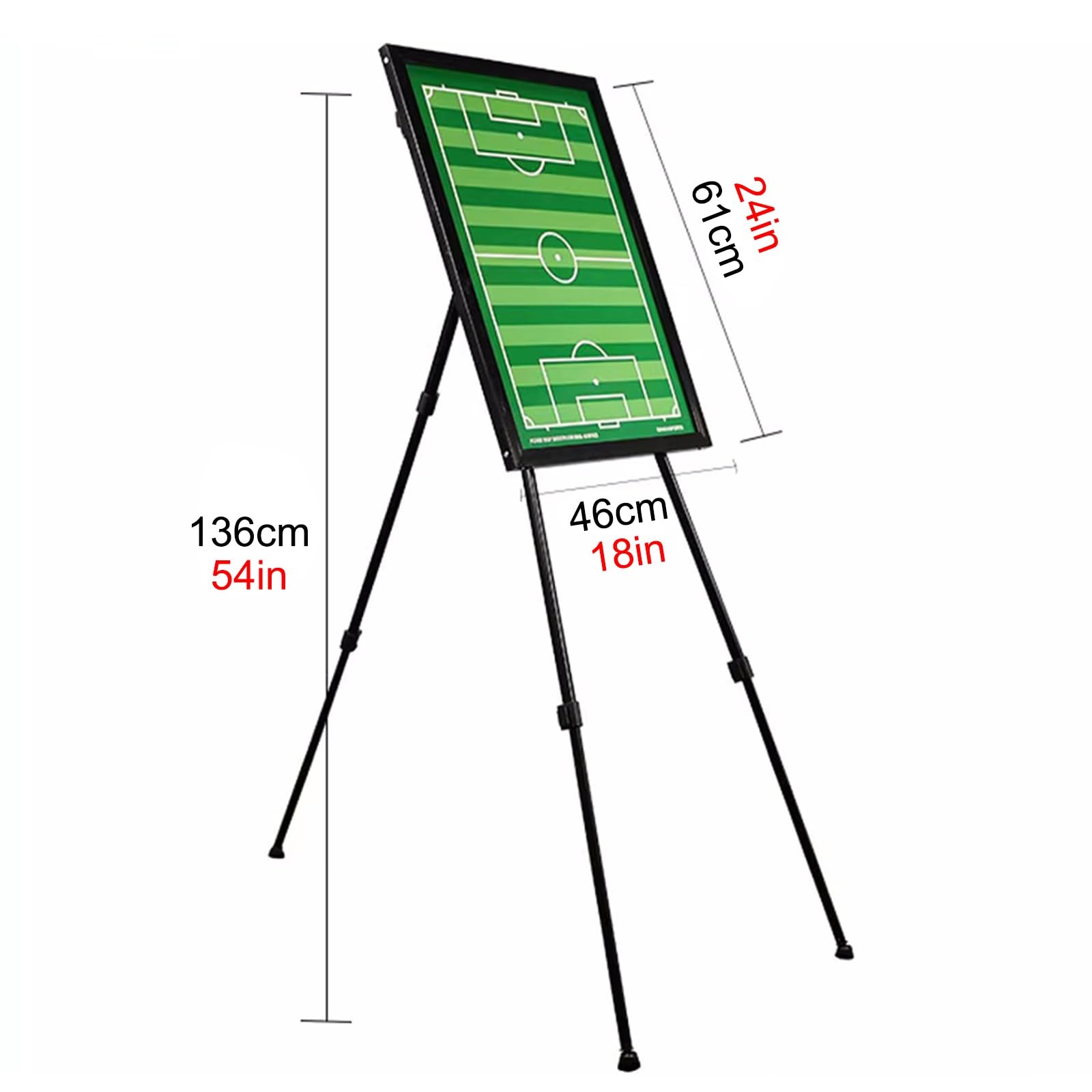 Carpeta Táctica de Entrenamiento Entrenador Magnéticas Coachboard, Pizarra de Fútbol para Entrenadores, Tablero de Entrenamiento de Fútbol Magnético, ​​Herramienta de Entrenamiento