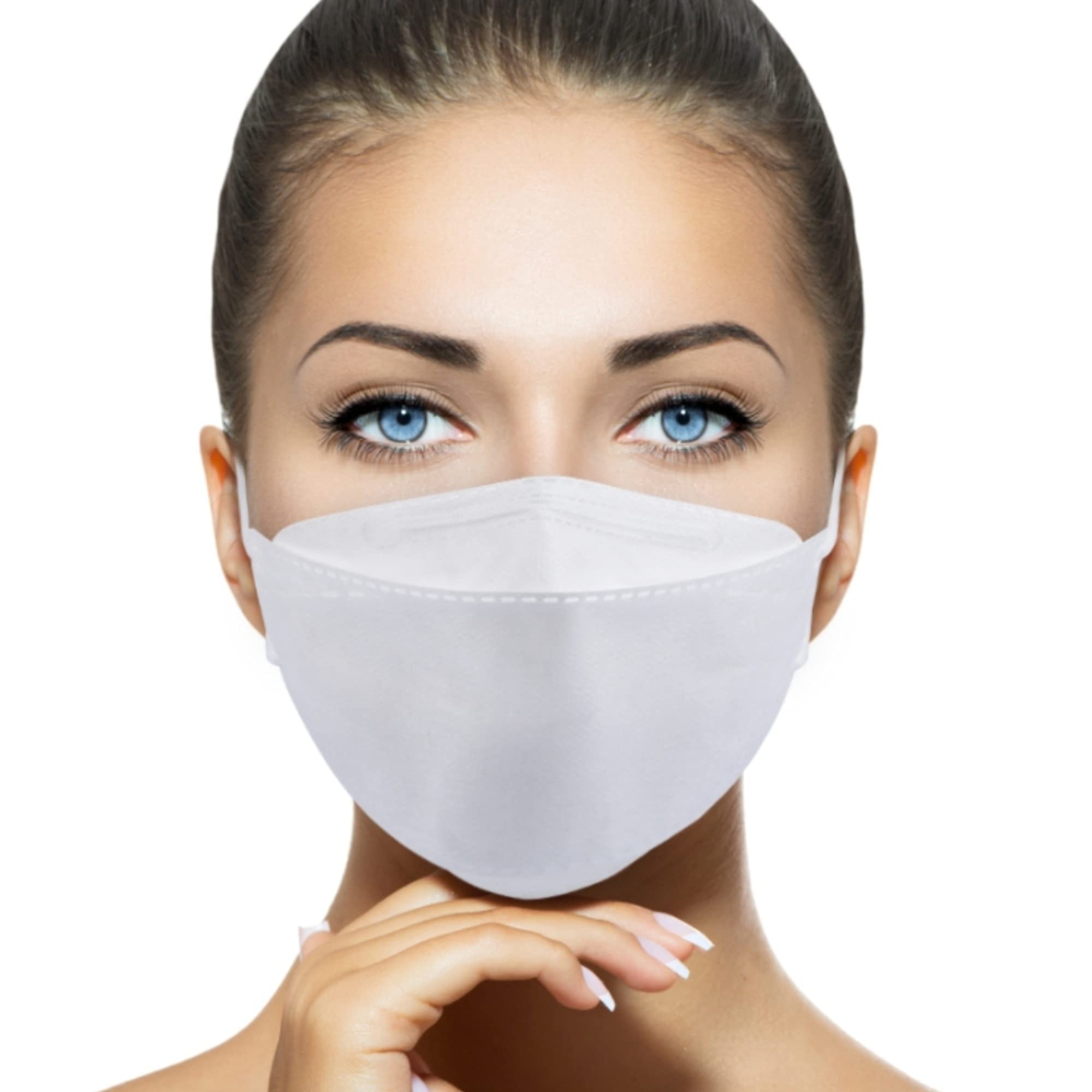 kf94 FaceMask [White, 25 Individually Packaged]4Layers Breathable