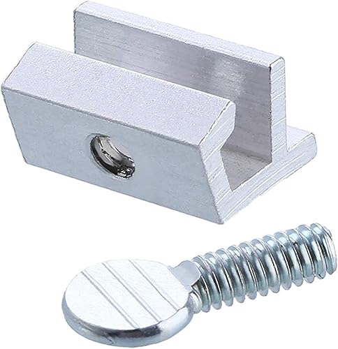 Miniatura 4 de 1st Choice Cerraduras deslizantes de aluminio para ventanas de metal, cerraduras de seguridad para puertas, cerraduras de seguridad ajustables con