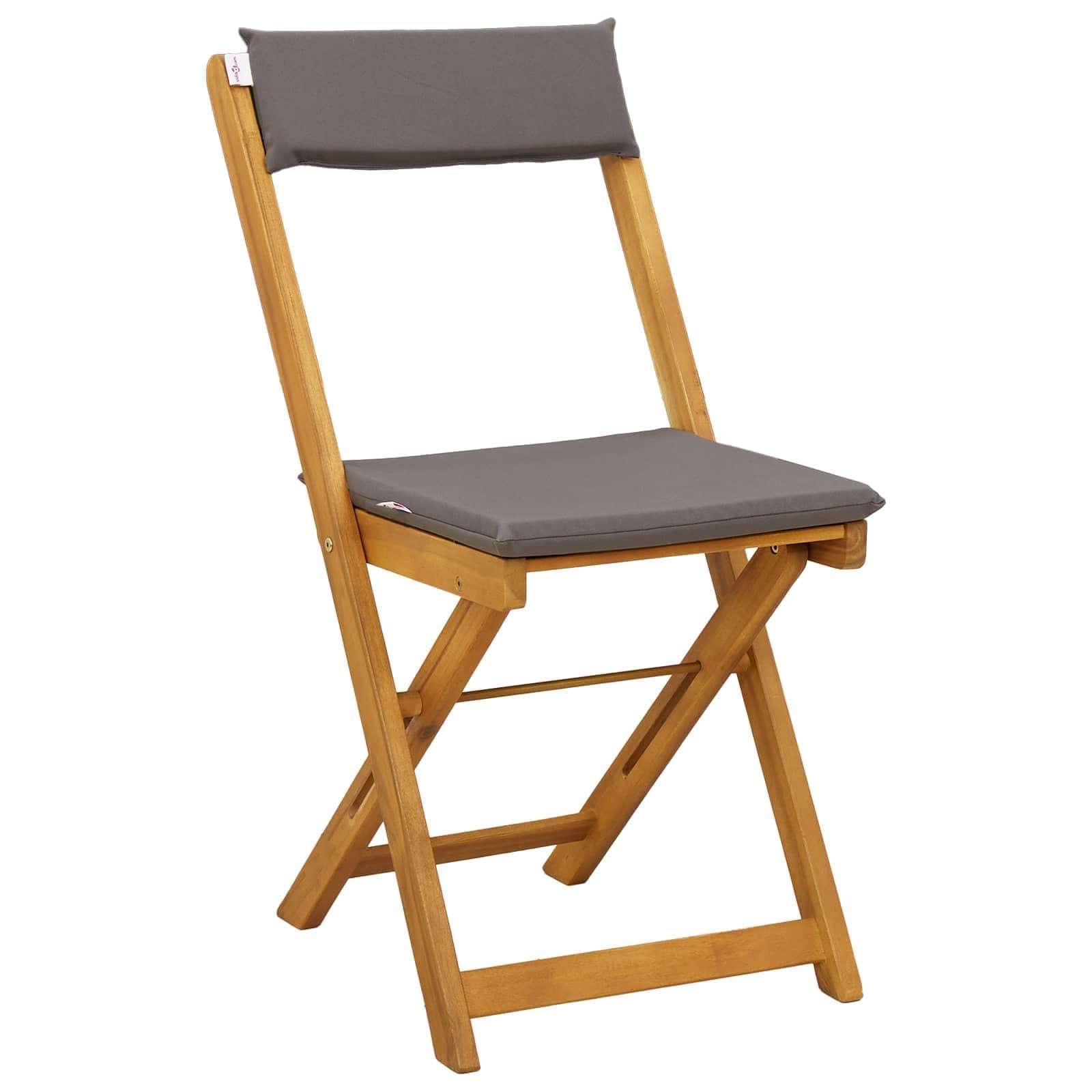 Chaise de jardin pliante en bois d'acacia pour optimiser l'espace et s'asseoir confortablement dehors