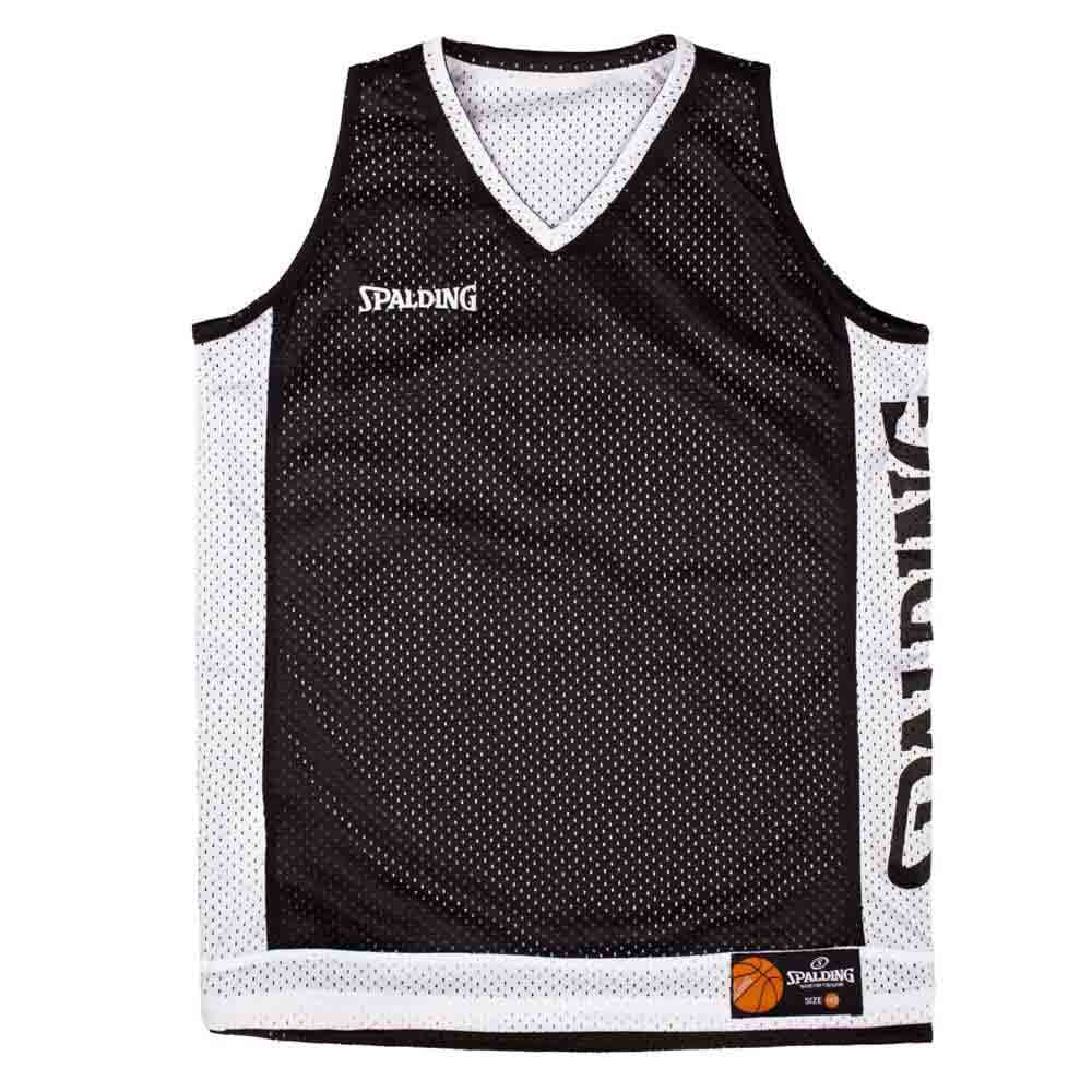 Spalding Herren Basketball Tank Top Schwarz Weiß M Mehrfarbiges Design Reversibel Ärmellos Lockere Passform Herbst/Winter