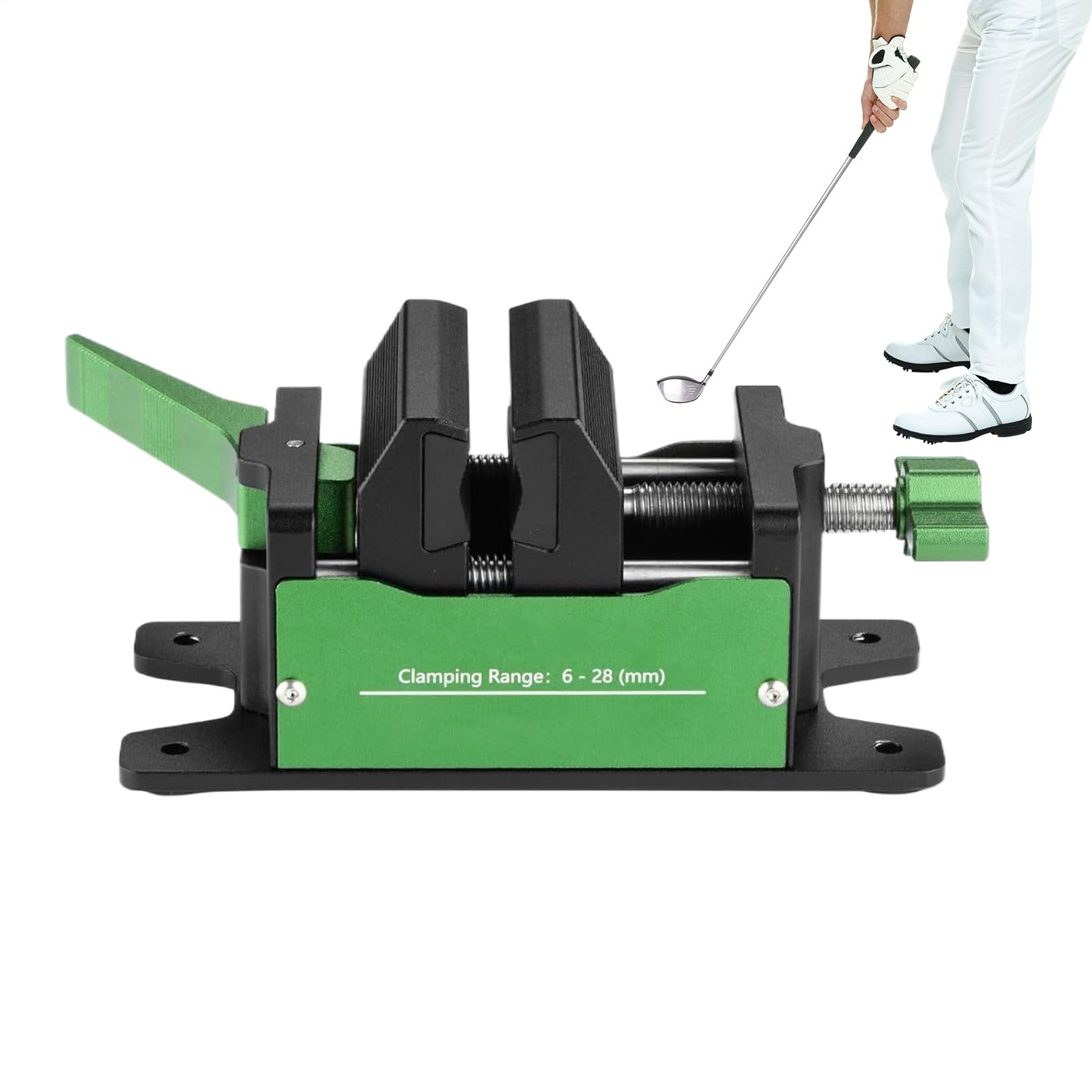 Imadło do Kijów Golfowych Aluminiowe Akcesoria Antypoślizgowe do Gry w | Wyciskacz i Ekstraktor Shaftów do Kijów do Wymiany Shaftów Montażu Chwytu dla Graczy Domowych