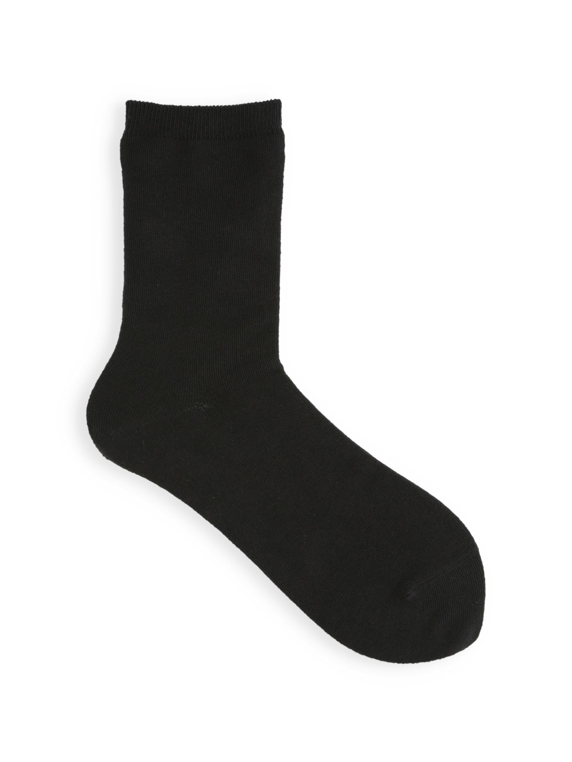Tabio Kutushitaya Classic Cotton Blend Socks, 8.9 - 9.6 inches (22.5 - 24.5 cm), Made in Japan, Plain Socks, Black : Clothing, Shoes & Jewelry