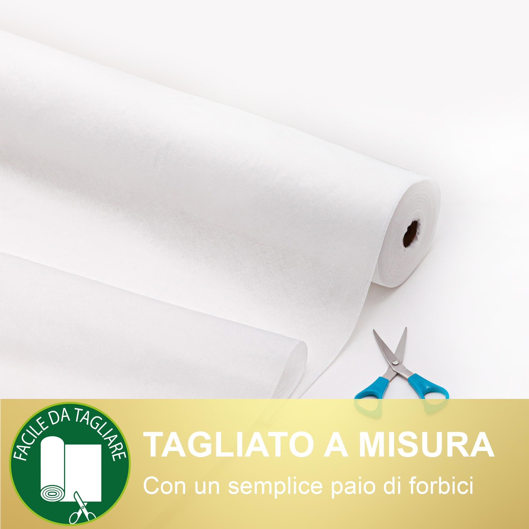 Tenda Decorazione Arco Nuziale, 80CM X 100M - Tessuto non Tessuto Decorativo, Drappeggio per Matrimonio, Rotolo Bianco, Decorazione Matrimonio, Baby Shower, Comunione, Battesimo, Compleanno