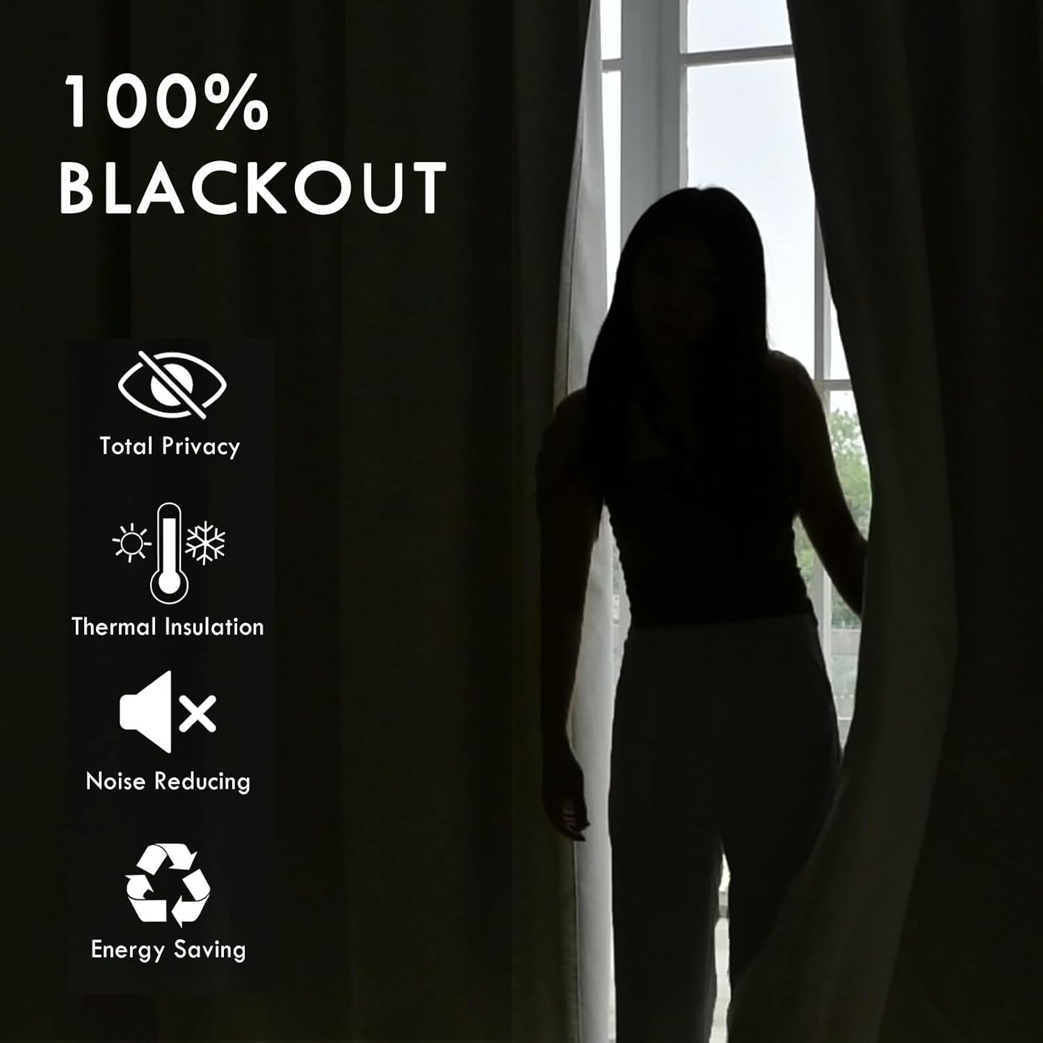 Macochico 120" Wx84 L 100% Blackout Chenille Curtains for Sliding Door Living Room Bedroom, Luxury Drapery for Hotel Home Theater, Teal Blue Thermal Window Treatments with Tieback, Grommet, 1 Panel