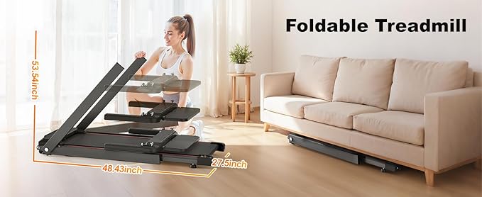 Caminadora Eléctrica Plegable Pongnas con Pantalla LCD y Motor 2.5 HP miniatura 2