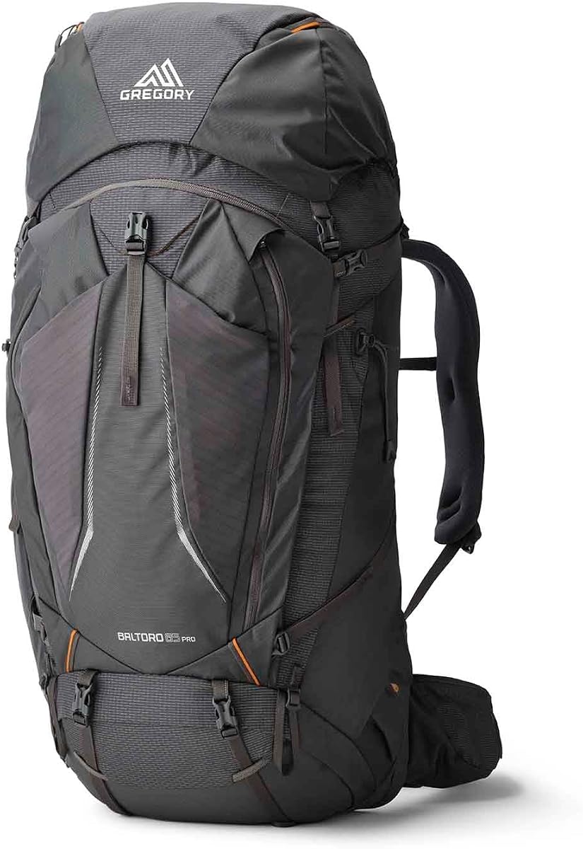 Gregory Baltoro Mochila unisex 85L Pro con suspensión FreeFloat, panel trasero transpirable AirCushion, pequeña, gris hierro
