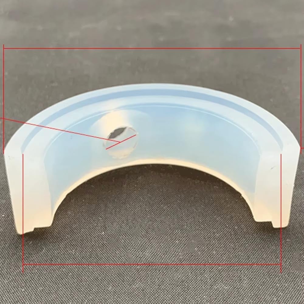 Junta De Silicona VMQ Blanca, 38, 51, 76, 102-250mm, Anillo De Repuesto De Válvula De Mariposa Sanitaria De Triple Abrazadera(250mm White)