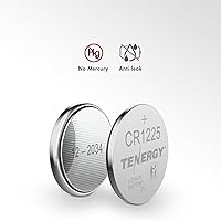 Vista 6 de Tenergy Batería de 3 voltios CR1225, pilas de botón, ideal para termómetros, llaveros, punteros láser, dispositivos médicos, calculadoras y más, 10