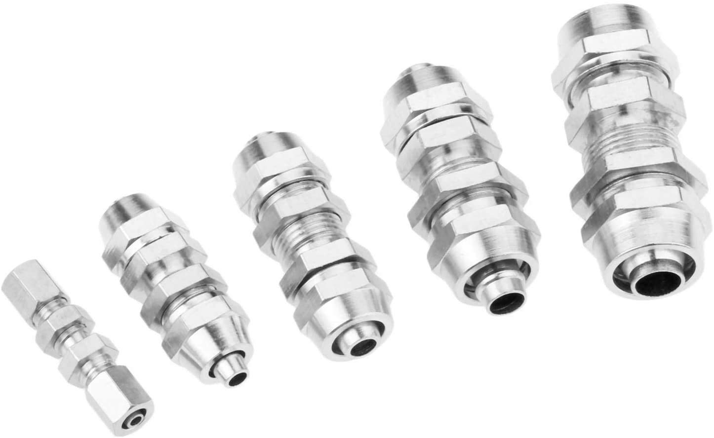 Raccordi filettati Connettore rapido 1pz Tubo aria in ottone Raccordo pneumatico Raccordo attacco rapido Connettore adatto per diametro esterno tubo PM 4mm/6mm/8mm/10mm/12mm Convertitore rubinetto un