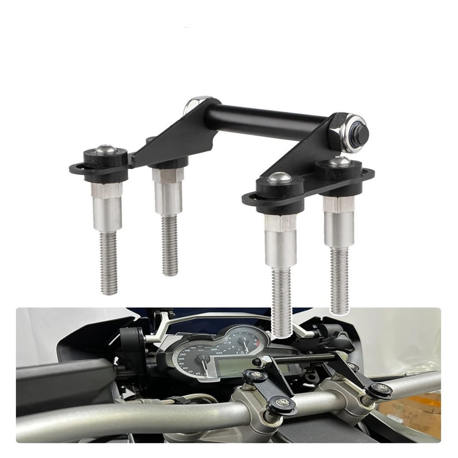 Motocicleta Teléfono Soporte Navegación para R1200GS para LC para R1250GS para Adventure para GS1200 Soporte GPS Soporte Navegación para Teléfono Móvil Motocicleta 12MM