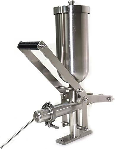 Máquina manual de donas de frutas de 5 litros, de acero inoxidable, relleno de donas latinas españolas, máquina de llenado comercial de mermelada de